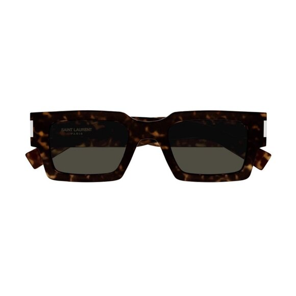 NEW SAINT LAURENT SL572 002 SQUARE HAVANA GRAY SUNGLASSES SAINT LAURENT SL 572 - Picture 2 of 3